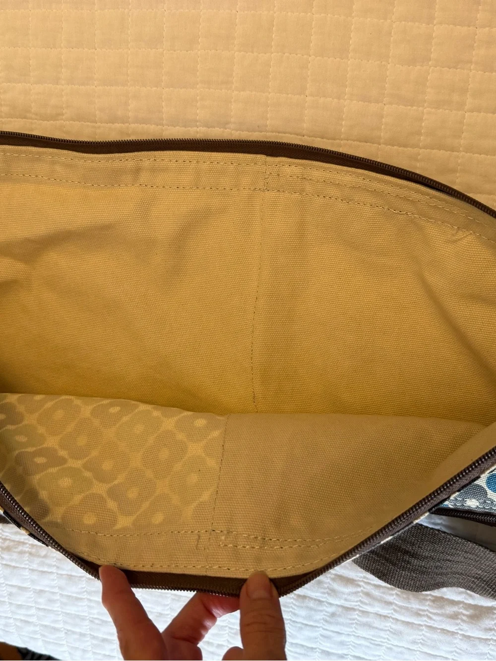 Orla Kiely + Target yoga   mat bag- Green and Blue Floral Canvas